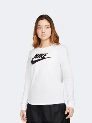 Nike Long-Sleeve Logo Women Lifestyle Long Sleeve White