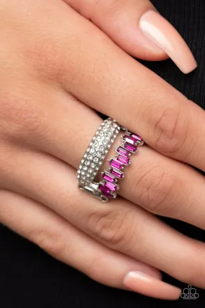 Paparazzi Ring ~ Hold Your CROWN High - Pink