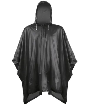 Plastic poncho | Black