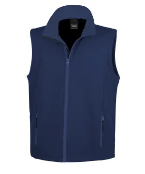 Printable softshell bodywarmer | Navy/Navy