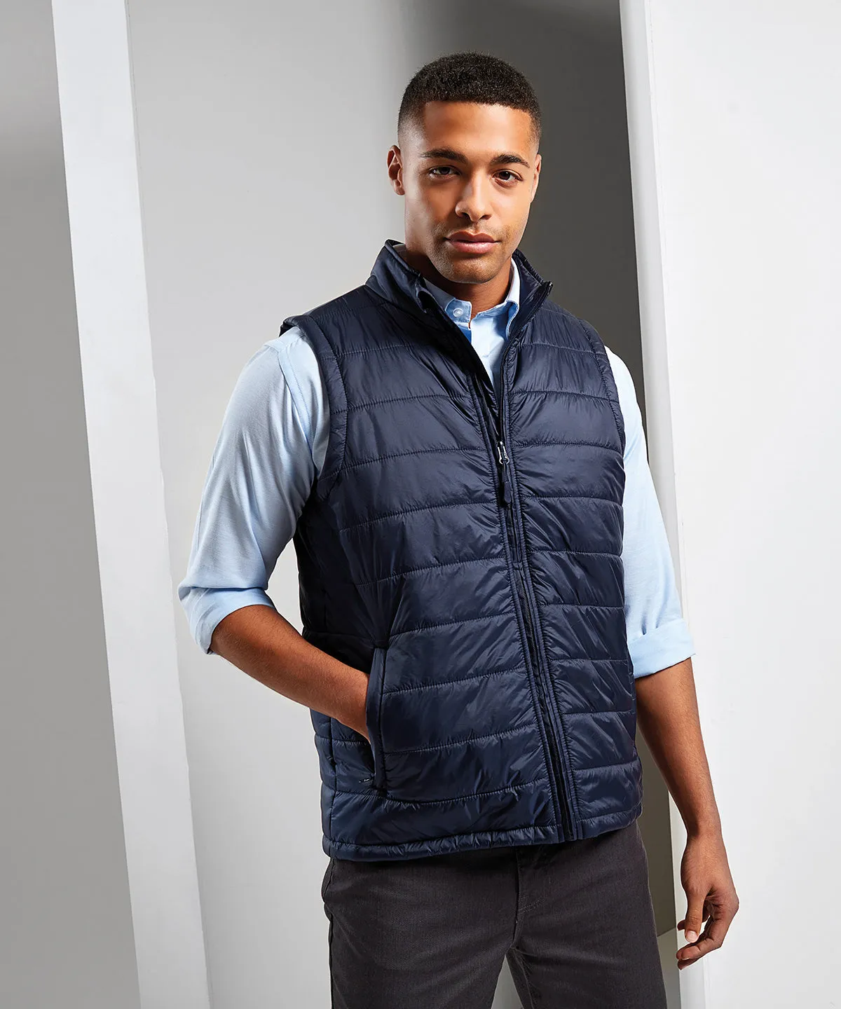 Recyclight padded gilet | Navy