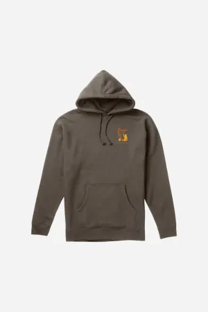 Seager Smokey Mid-Weight Hoodie in Charcoal