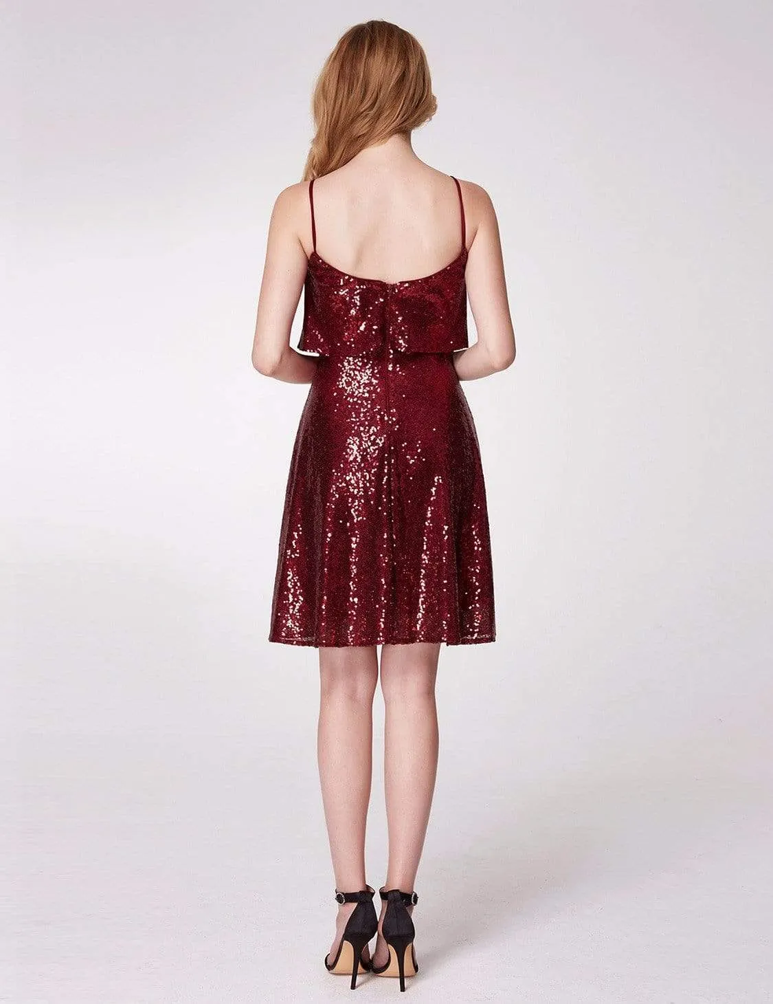 Short Sequins Party Dress