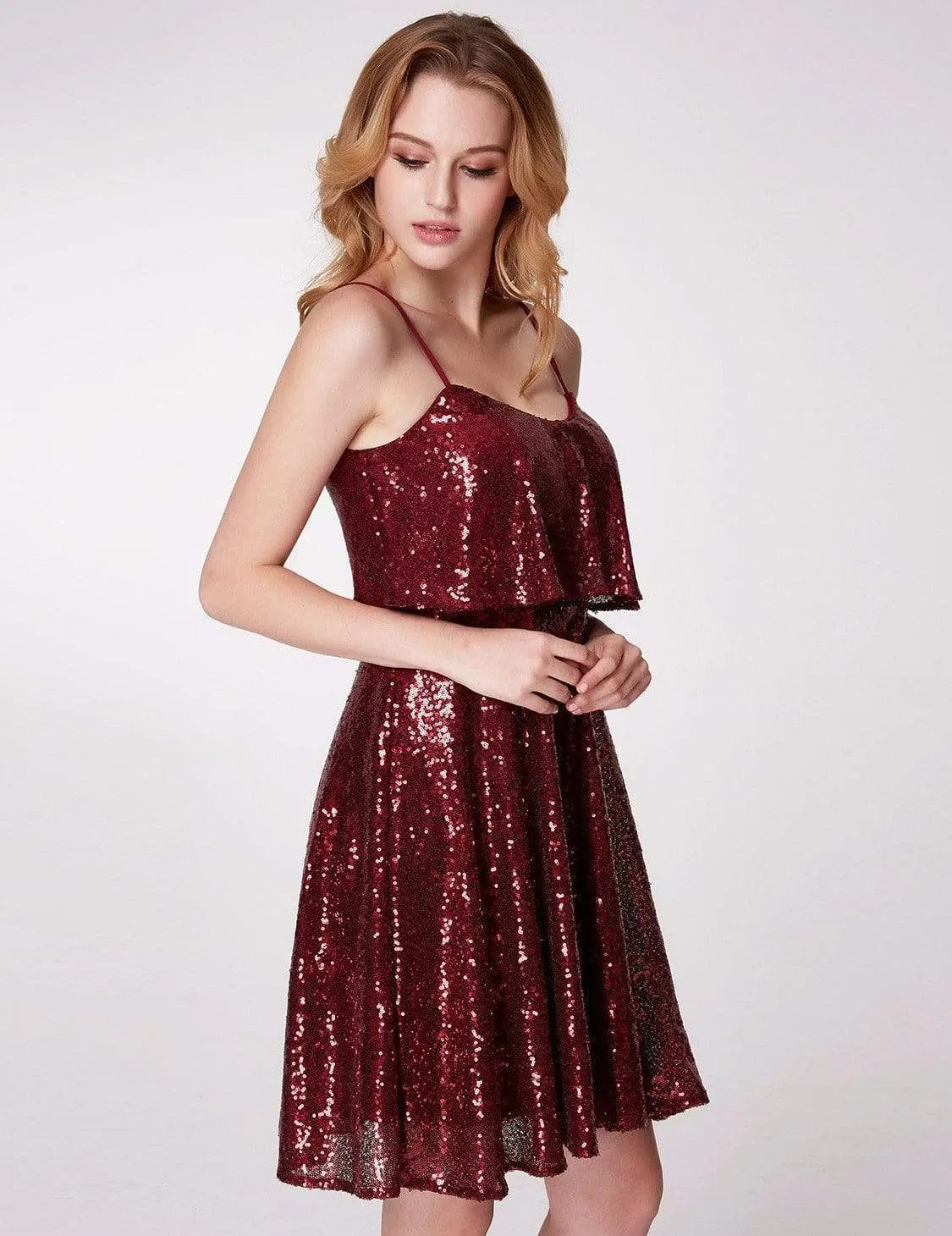 Short Sequins Party Dress