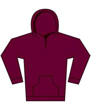 Softstyle midweight fleece youth hoodie | Maroon