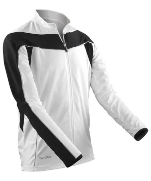 Spiro bikewear long sleeve performance top | White/Black