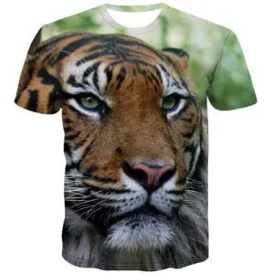 Tiger T shirts Men Animal T-shirts 3d Funny T shirts Funny Novel T-shirts Graphic Harajuku Tshirts Novelty Short Sleeve