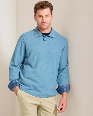 Tommy Bahama Las Arias Polo Long Sleeve | Corfu Blue