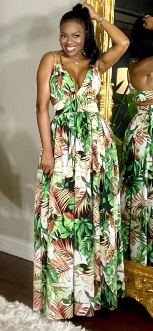 Tropical Maxi Dress