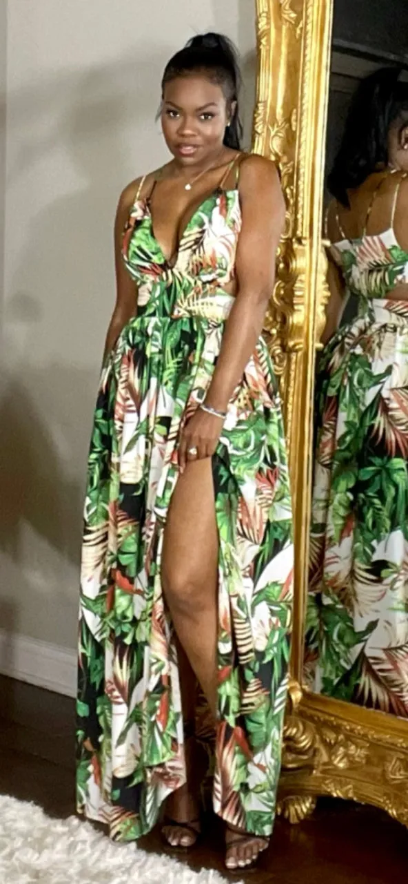 Tropical Maxi Dress