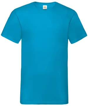 Valueweight v-neck T | Azure Blue