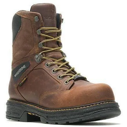 Wolverine Men's Hellcat 8" Soft Toe WP Work Boot - Tobacco - W200065