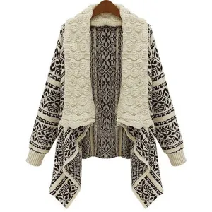 Women Autumn Ladies Knitted Cardigan Casual Outwear Sweater Jacket Coat