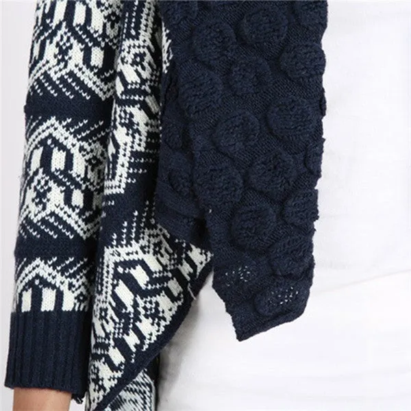 Women Autumn Ladies Knitted Cardigan Casual Outwear Sweater Jacket Coat