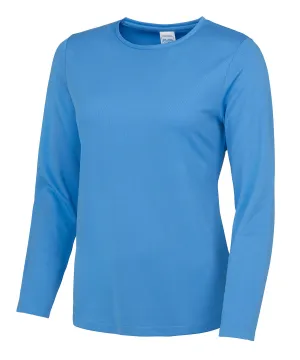 Womens long sleeve cool T | Sapphire Blue