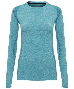 Womens TriDri® seamless 3D fit multi-sport performance long sleeve top | Turquoise